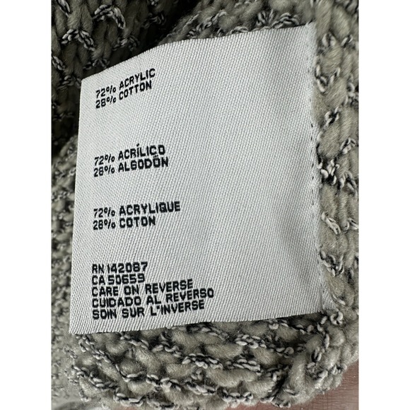 Simply Noelle Cable Knit Poncho Womens Sz 8/10 Beige Tan Pullover W1016 - Picture 6 of 8